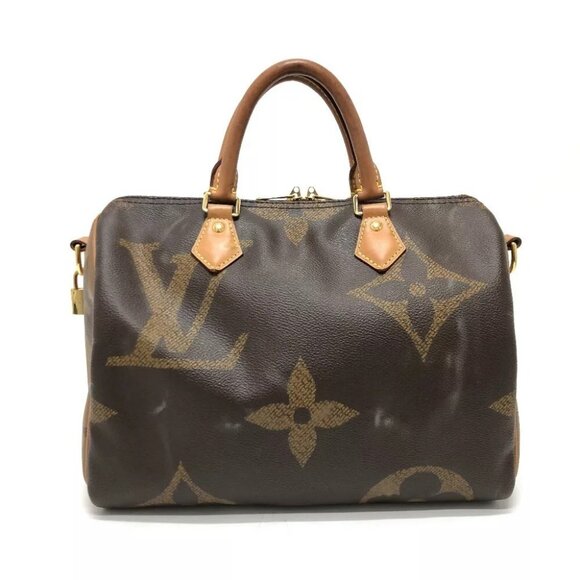 LOUIS VUITTON M44602 Monogram Giant Speedy Bandouliere30 Hand Bag - Picture 1 of 16